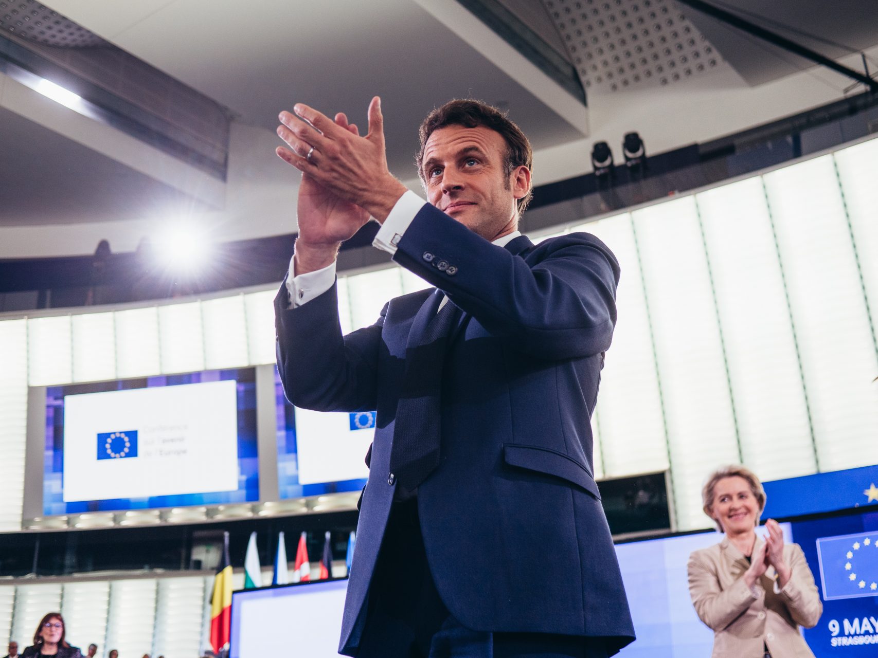 Emmanuel Macron au Parlement Européen de Strasbourg - Mai 2022
